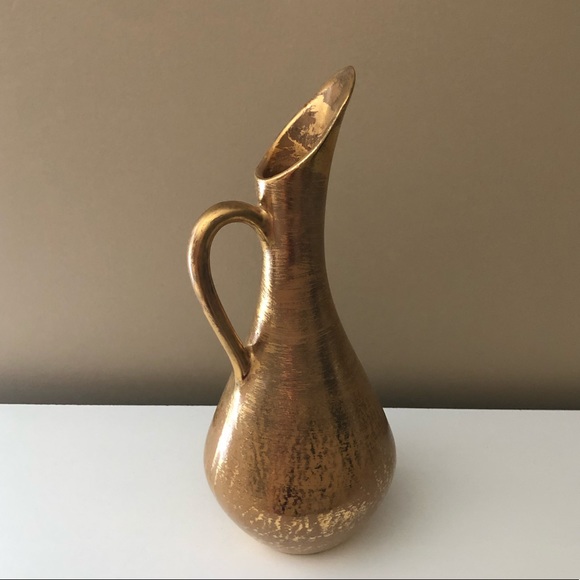 Stangl Pottery Granada Gold Pitcher /Vase - Picture 6 of 7